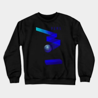 Minimalist Pong Gaming Game Crewneck Sweatshirt